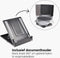 DESQ®Laptopstandaard Heavy Duty - 10-17 Inch laptops | Documenthouder | 360° draaibaar | Hoogte 5 - 230mm | Plat opvouwbaar 25mm