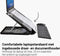DESQ®Laptopstandaard Heavy Duty - 10-17 Inch laptops | Documenthouder | 360° draaibaar | Hoogte 5 - 230mm | Plat opvouwbaar 25mm