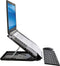 DESQ®Laptopstandaard Heavy Duty - 10-17 Inch laptops | Documenthouder | 360° draaibaar | Hoogte 5 - 230mm | Plat opvouwbaar 25mm