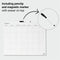 DESQ Maandplanner frameloos magnetisch 40x50 cm wit