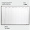 DESQ® Weekplanner | Magnetisch | Aluminium Frame | 60 x 90 cm