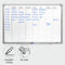 DESQ® Weekplanner | Magnetisch | Aluminium Frame | 60 x 90 cm