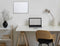 Desq - Whiteboard - Magnetisch - Inclusief montage set - 40 x 60 cm