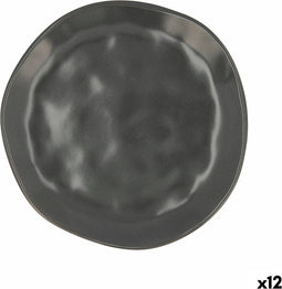 Dessertgerecht Bidasoa Cosmos Keramisch Zwart (20 cm) (12 Stuks)