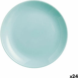 Dessertgerecht Luminarc Diwali Turkoois Glas (19 cm) (24 Stuks)