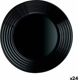 Dessertgerecht Luminarc Harena Zwart Glas (19 cm) (24 Stuks)