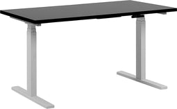 DESTIN I - Elektrisch Verstelbaar bureau - Zwart - 160 cm - Spaanplaat