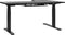 DESTIN I - Elektrisch Verstelbaar bureau - Zwart - Links - Spaanplaat
