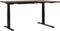 DESTIN - Verstelbaar bureau - Donker/Zwart - Rechts - 160 cm - MDF