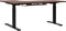 DESTIN - Verstelbaar bureau - Donker/Zwart - Rechts - 160 cm - MDF