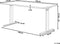 DESTIN - Verstelbaar bureau - Wit - 130 cm - Spaanplaat