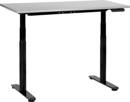 DESTINAS - Elektrisch Verstelbaar bureau - Grijs/Zwart - 120 cm - MDF