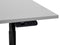 DESTINAS - Elektrisch Verstelbaar bureau - Grijs/Zwart - 120 cm - MDF