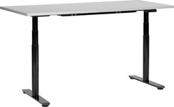 DESTINAS- Elektrisch Verstelbaar bureau - Grijs/Zwart - 160 cm - MDF