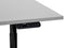 DESTINAS- Elektrisch Verstelbaar bureau - Grijs/Zwart - 160 cm - MDF