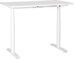 DESTINAS - Elektrisch Verstelbaar bureau - Wit - 120 cm - Spaanplaat