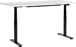 DESTINAS - Elektrisch Verstelbaar bureau - Wit/Zwart - 160 cm - MDF