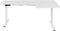 DESTINES - Elektrisch bureau - Wit - Rechtszijdig - Vezelplaat