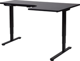 DESTINES - Elektrisch bureau - Zwart - Rechtszijdig - Vezelplaat