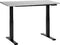 DESTINES - Elektrisch verstelbaar bureau - Grijs/Zwart - Spaanplaat