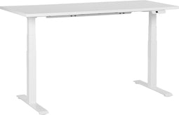 DESTINES - Elektrisch Verstelbaar bureau - Wit - 160 cm - MDF