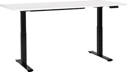 DESTINES - Elektrisch Verstelbaar bureau - Wit/Zwart- 180 cm - MDF