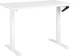 DESTINES - Verstelbaar bureau - Wit - 120 x 72 cm - Spaanplaat