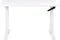 DESTINES - Verstelbaar bureau - Wit - 120 x 72 cm - Spaanplaat