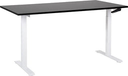 DESTINES - Verstelbaar bureau - Zwart/Wit - Spaanplaat