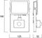 Schijnwerper LED - PIR sensor - buitengebruik - 950 lm - IP54 950 lm - PIR sensor