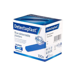 Detectaplast - Elastische bl textielpleister deteclast 19x72mm