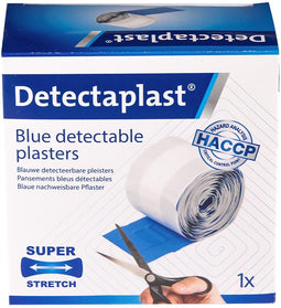 Detectaplast - Elastische bl textielpleister deteclast 6cmx5m
