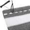 Detex Balkonscherm 1.2x10m – 50 Kabelbinders UV-Bestendig – Grijs Wit