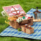 DETEX Picknickkleed 200x200cm XXL Waterdicht Geïsoleerd Opvouwbaar Blauwe-Ruiten