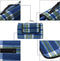 DETEX Picknickkleed 200x200cm XXL Waterdicht Geïsoleerd Opvouwbaar Blauwe-Ruiten