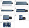 DETEX Picknickkleed 200x200cm XXL Waterdicht Geïsoleerd Opvouwbaar Blauwe-Ruiten