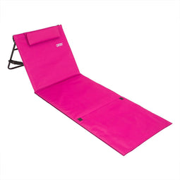 Detex Strandmat – Rugleuning Draagriem Zijtas 158x56x45,5cm – Roze