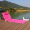 Detex Strandmat – Rugleuning Draagriem Zijtas 158x56x45,5cm – Roze
