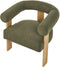 Fauteuil ILBRO Bouclé Groen