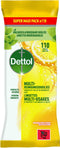 Dettol Schoonmaakdoekjes Power & Fresh - Citrus - Maxi 110 stuks