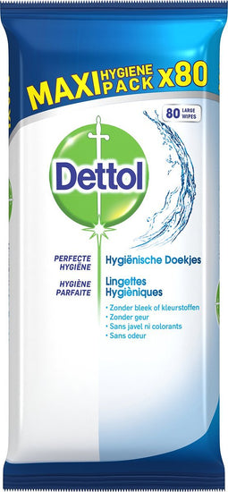 Dettol Schoonmaakdoekjes Power & Fresh - Cleanser - 80 stuks