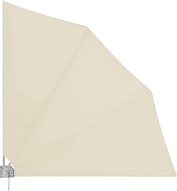 Deuba Balkonscherm - Vouwbaar 140x140cm Weerbestendig - Beige