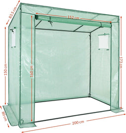 Deuba - Folie kweekkas 200x173x80cm