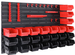 Deuba Gereedschapswand met stapelboxen en gereedschapshouder 43 st. - 2 wandplaten van 54x47,5x1,8 cm