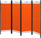 Deuba Kamerscherm Lucca 180x160 cm Inklapbaar Scheidingswand Oranje