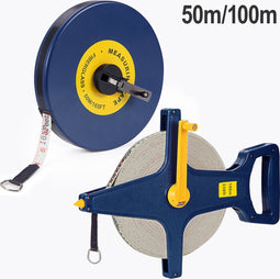 Deuba Meetlint - 100m Dubbele Markering - Glasvezel ABS