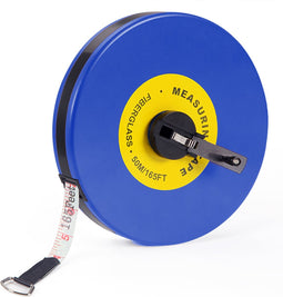 Deuba Meetlint - 50m Dubbele Markering Behuizing - Glasvezel ABS