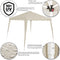 Deuba Partytent Capri - 3x3m/250 Hoog - Popup/Opvouwbaar - Beige