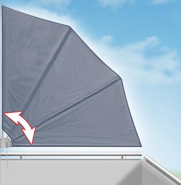 Deuba Zonwering - Opvouwbaar - Antraciet - 140x140cm