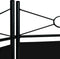 Deubois kamerscherm - zwart - 180 x163cm - Polyester